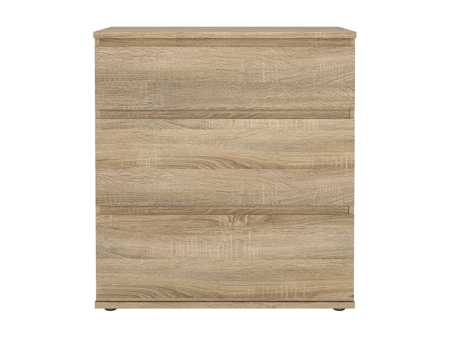 Commode Droman, Commode polyvalente, Commode de chambre, Meuble avec tiroirs, 77x40 h84 cm, Chêne