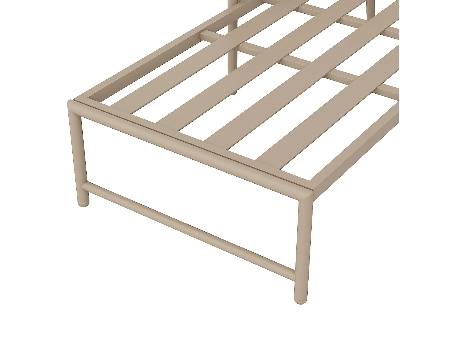 4/5-zits ijzeren tuinset - moderne buitenbank - kussens inbegrepen - handgeweven - kaki