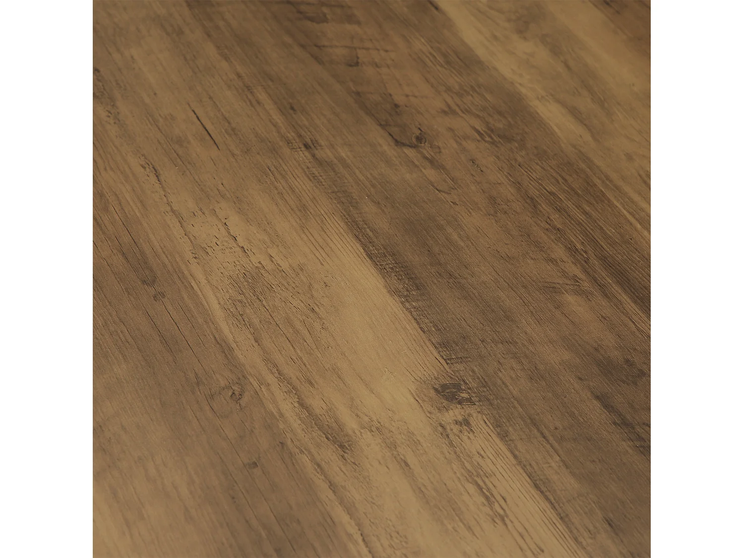 Table de salle à manger ronde de 80 cm pour 2 à 4 personnes, style campagnard, petite table de cuisine avec base carrée