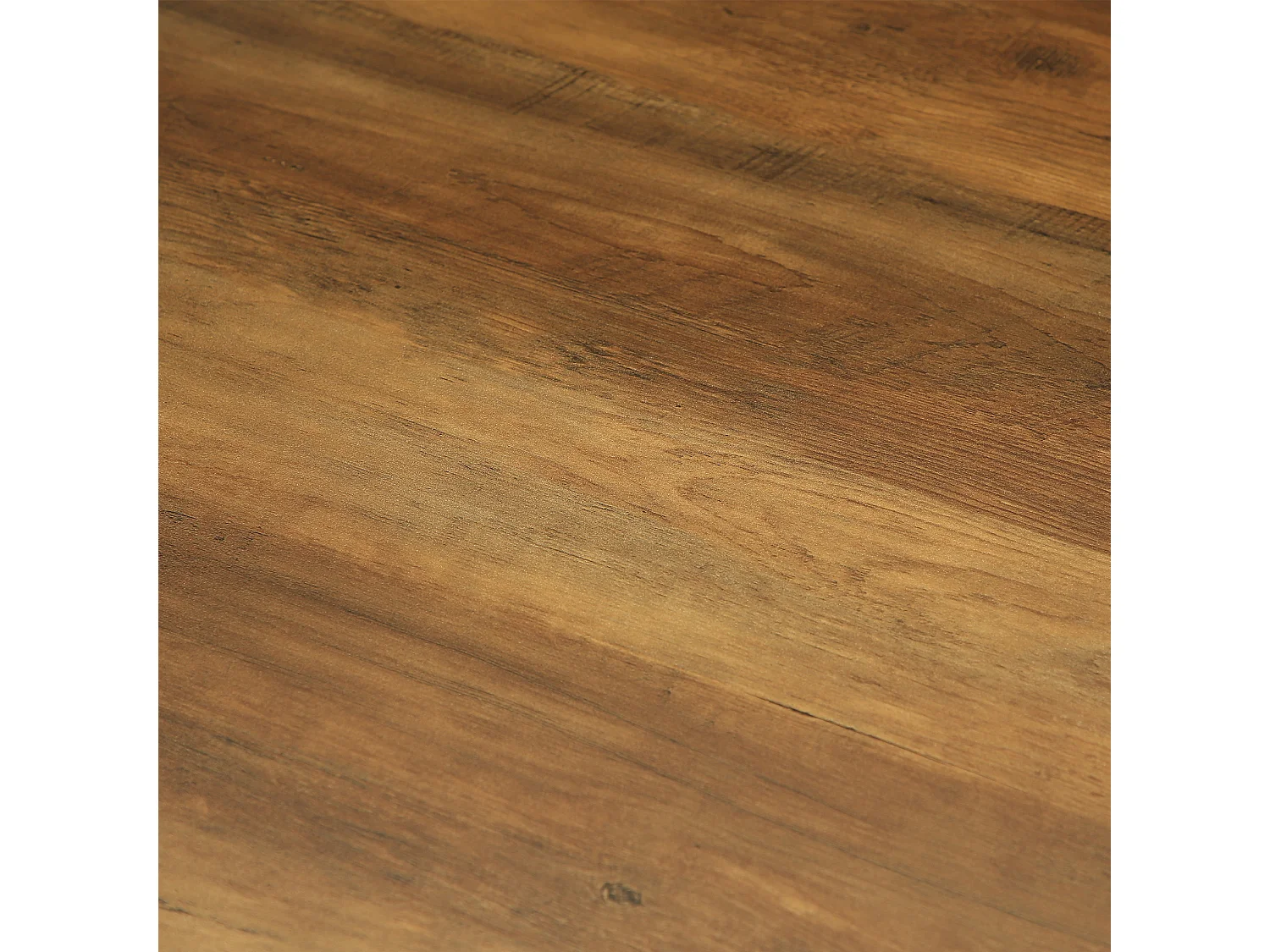 Table de salle à manger carrée pour 4 personnes, table de cuisine de style campagnard avec pied central robuste