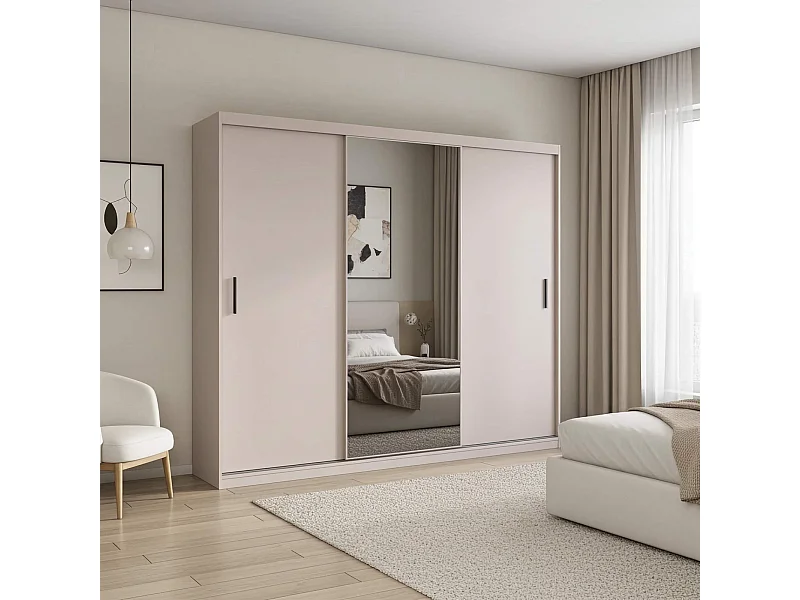 Kleiderschrank - 250 cm kaschmir - Mirano