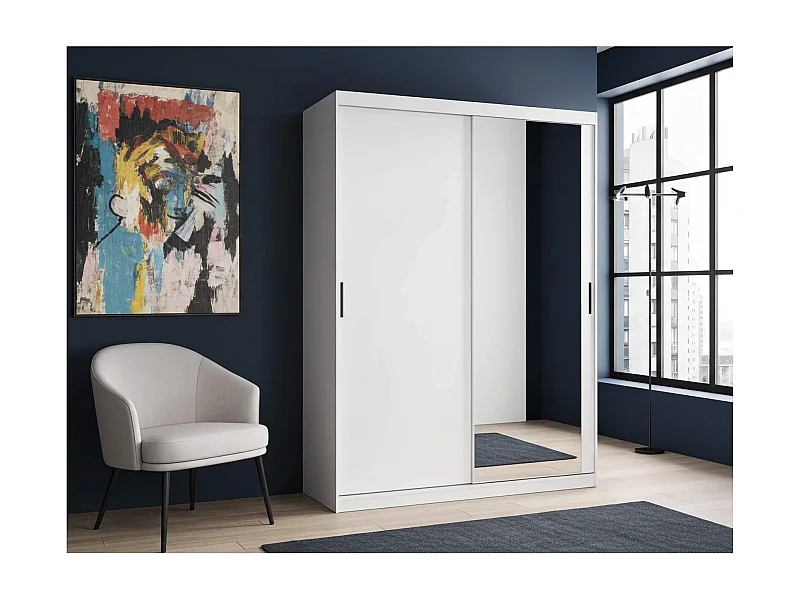 Armoire - 150 cm blanc mat - Mirano