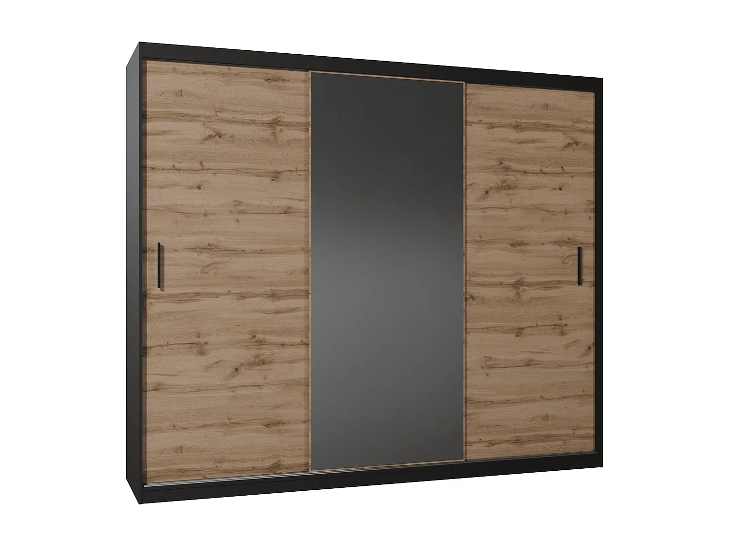 Kledingkast - 250 cm wotan eiken - Mirano