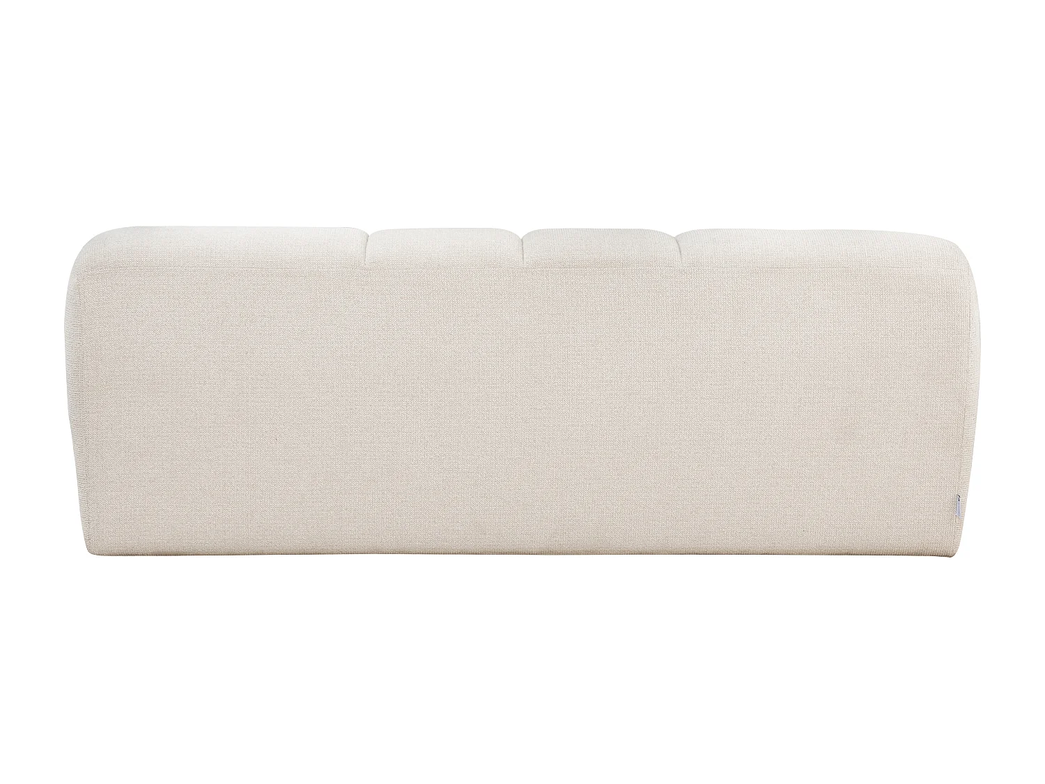 Canapé 3 places en tissu chenille beige ATUJU