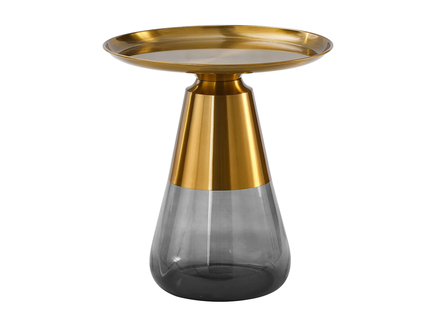 Table basse TIFFANY B en or et gris