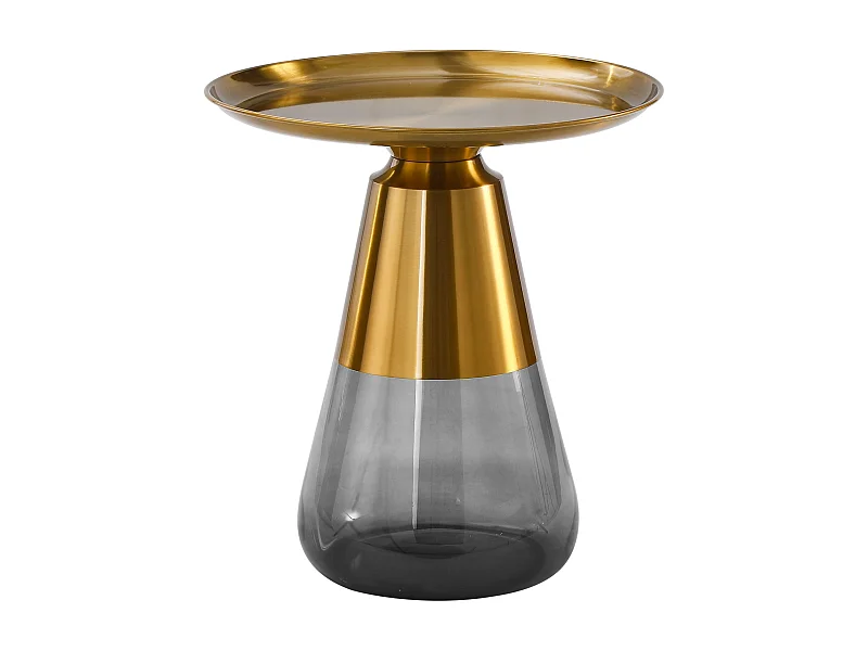 Table basse TIFFANY B en or et gris