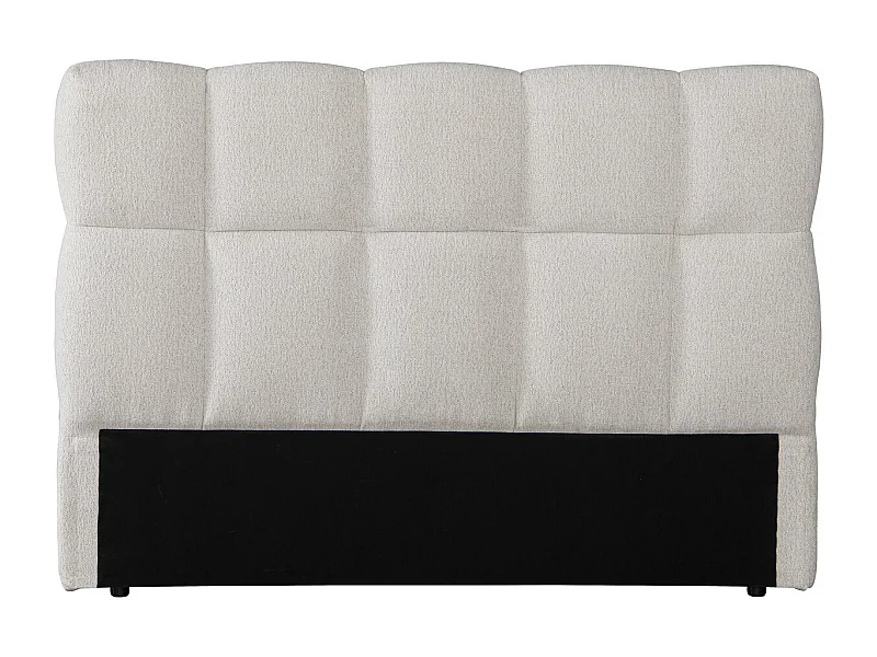 Cabecero estilo burbuja de tela gruesa "Alpe d'Huez" - 140 cm - Beige