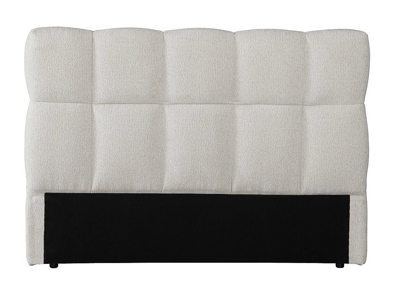 Cabecero estilo burbuja de tela gruesa "Alpe d'Huez" - 160 cm - Beige