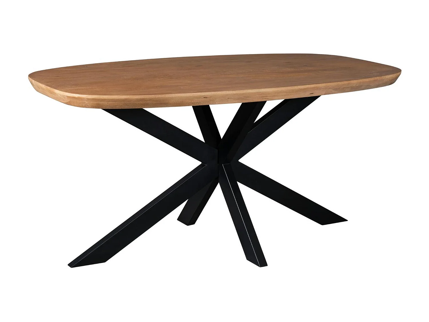 Table à manger bois bords arrondis 160 cm CORTINA