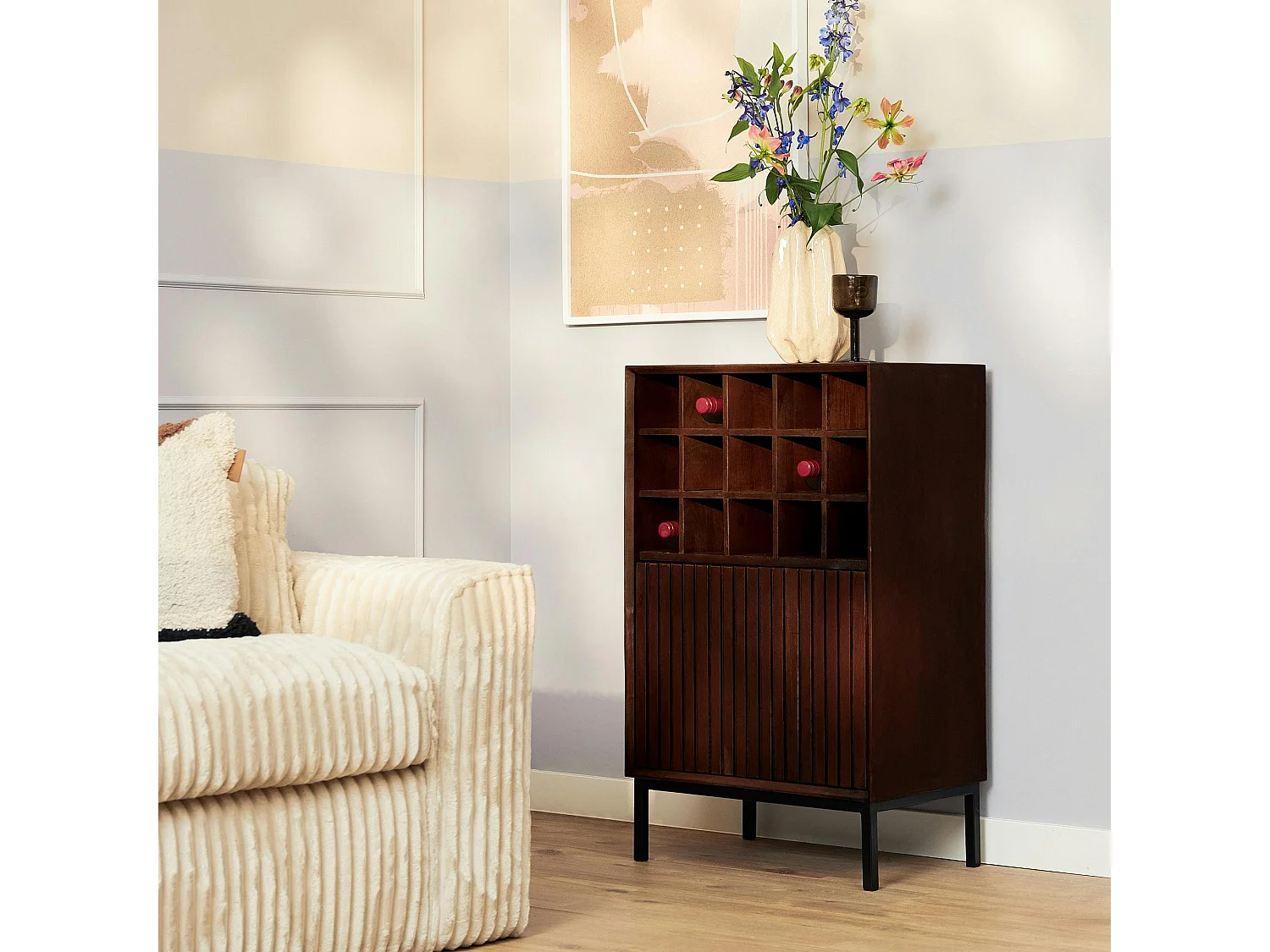 Minibar vintage 1 porte 1 casier CORTINA