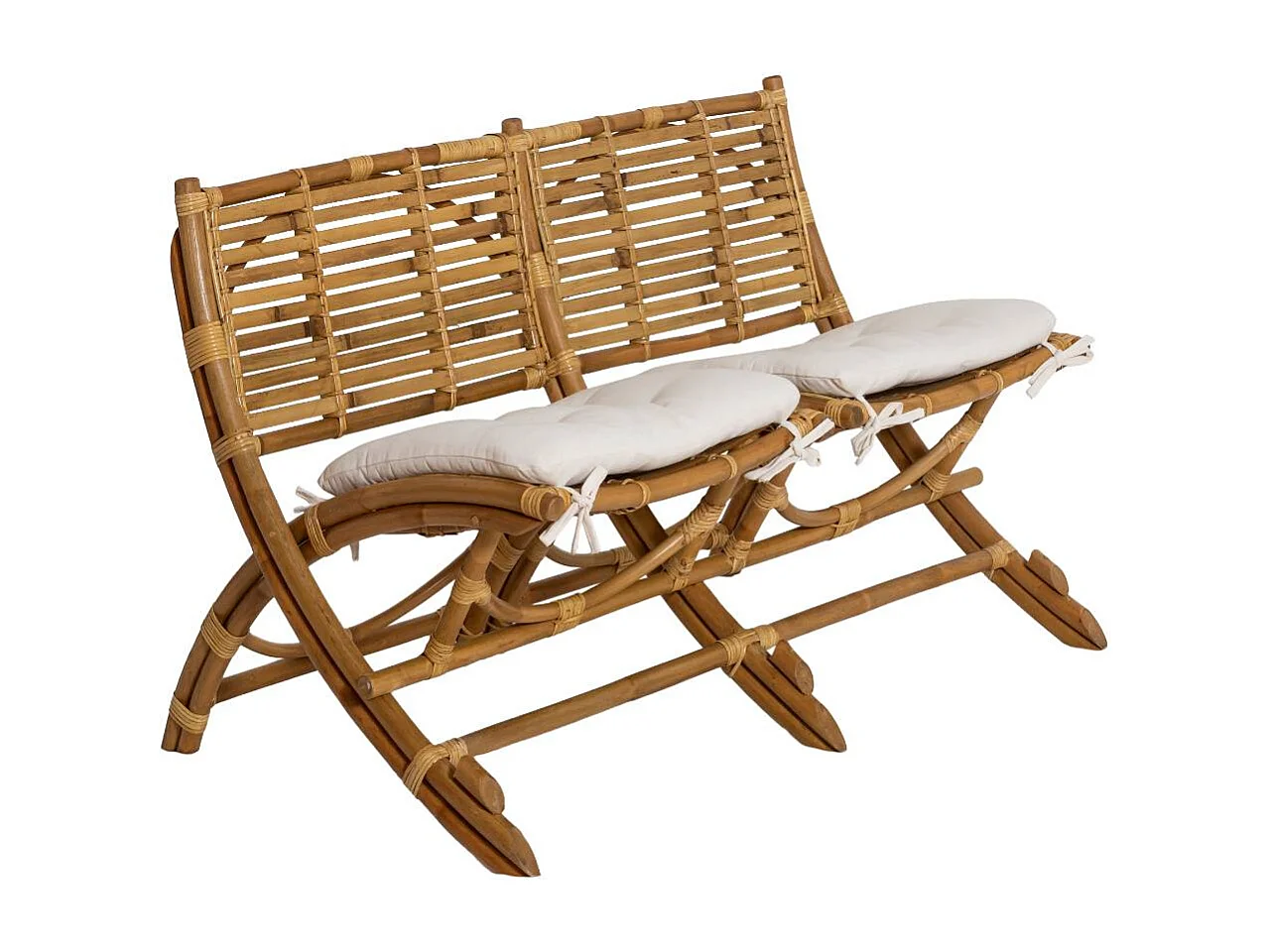 Sillón cine en ratán 2 plazas Mayeul