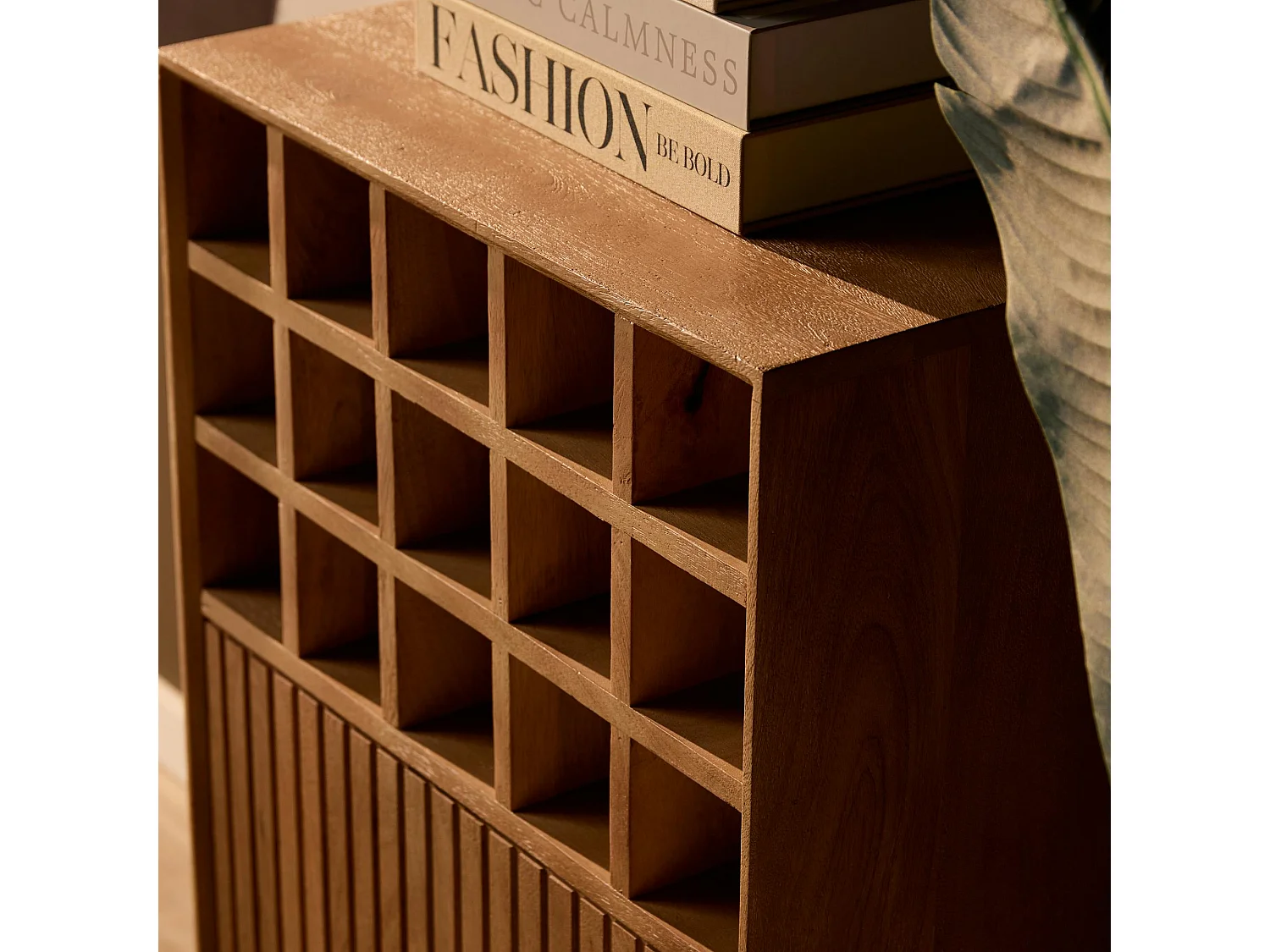 Minibar salon en bois 1 porte 1 casier CORTINA