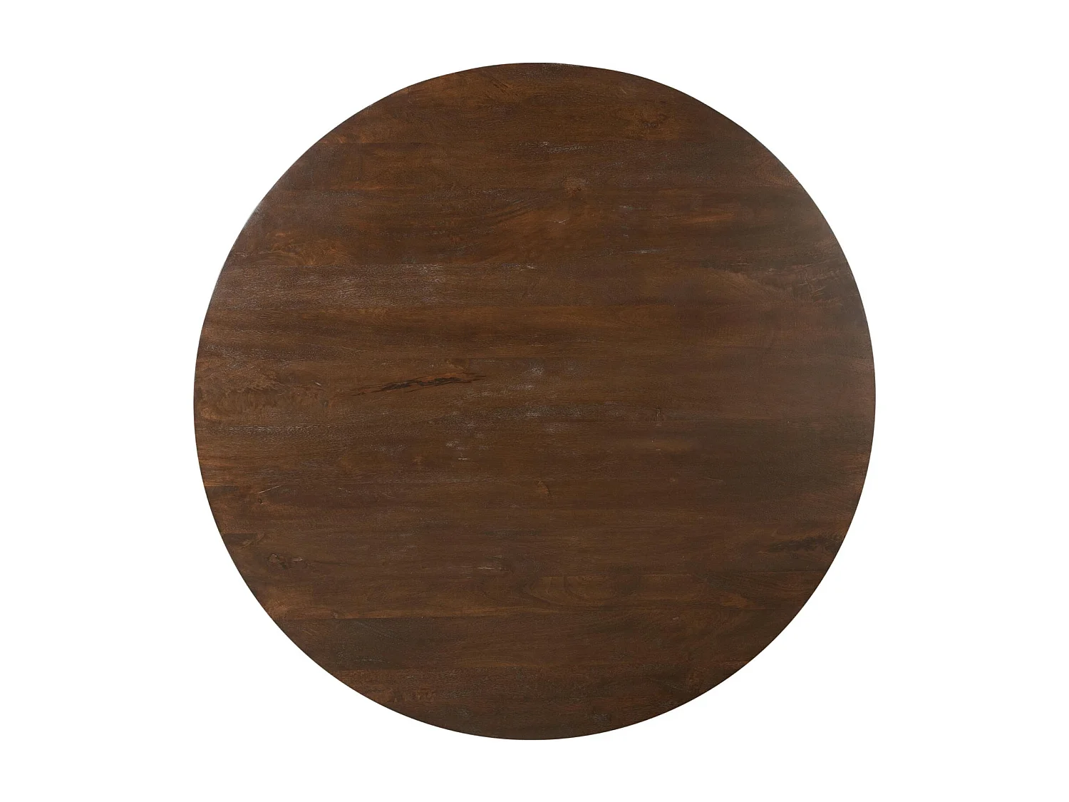 Table à manger ronde bois brun pied central Ø130 cm CORTINA