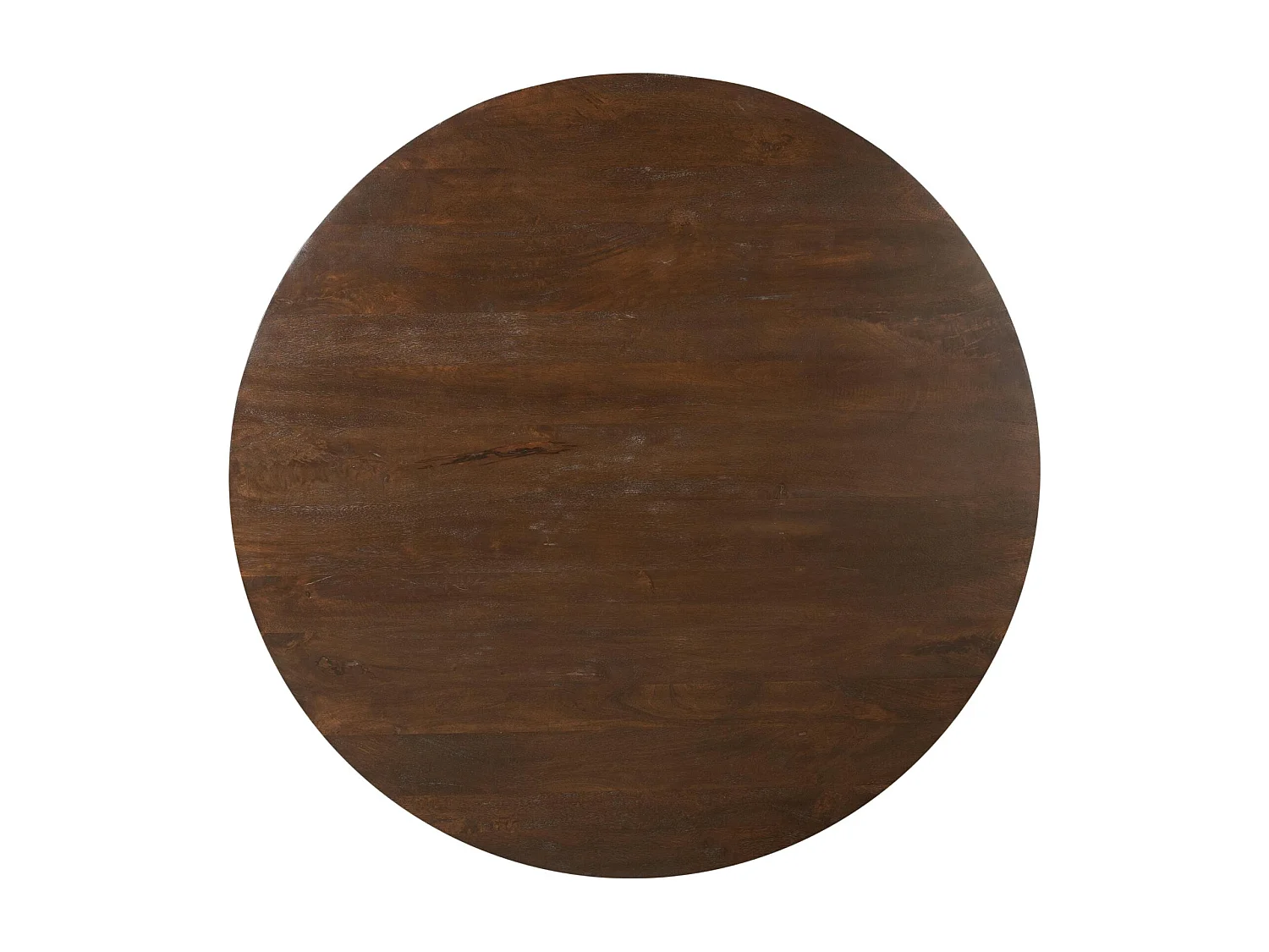 Table à manger ronde bois brun pied central Ø150 cm CORTINA
