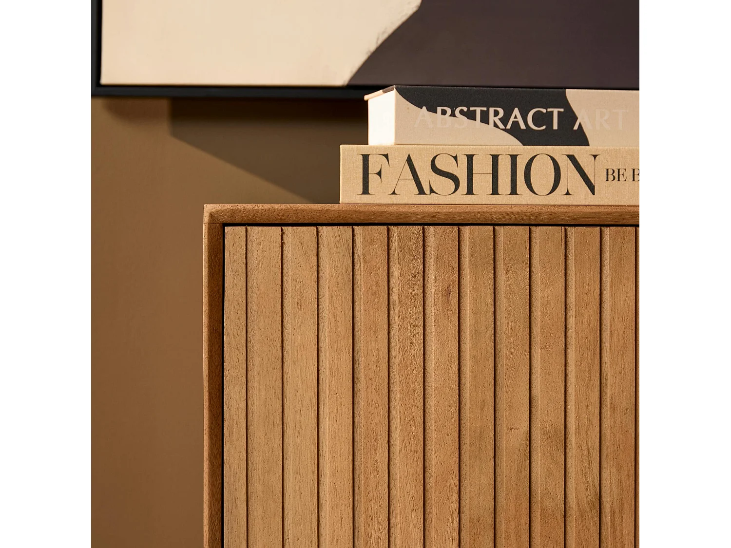 Buffet bois 3 portes rainurées CORTINA