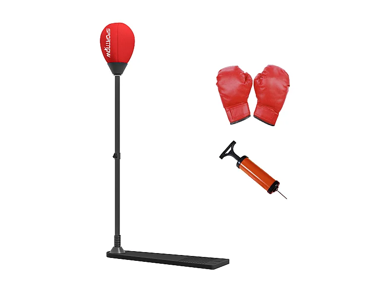 Punching ball autoportant hauteur réglable 70-105 cm gants pompe inclus