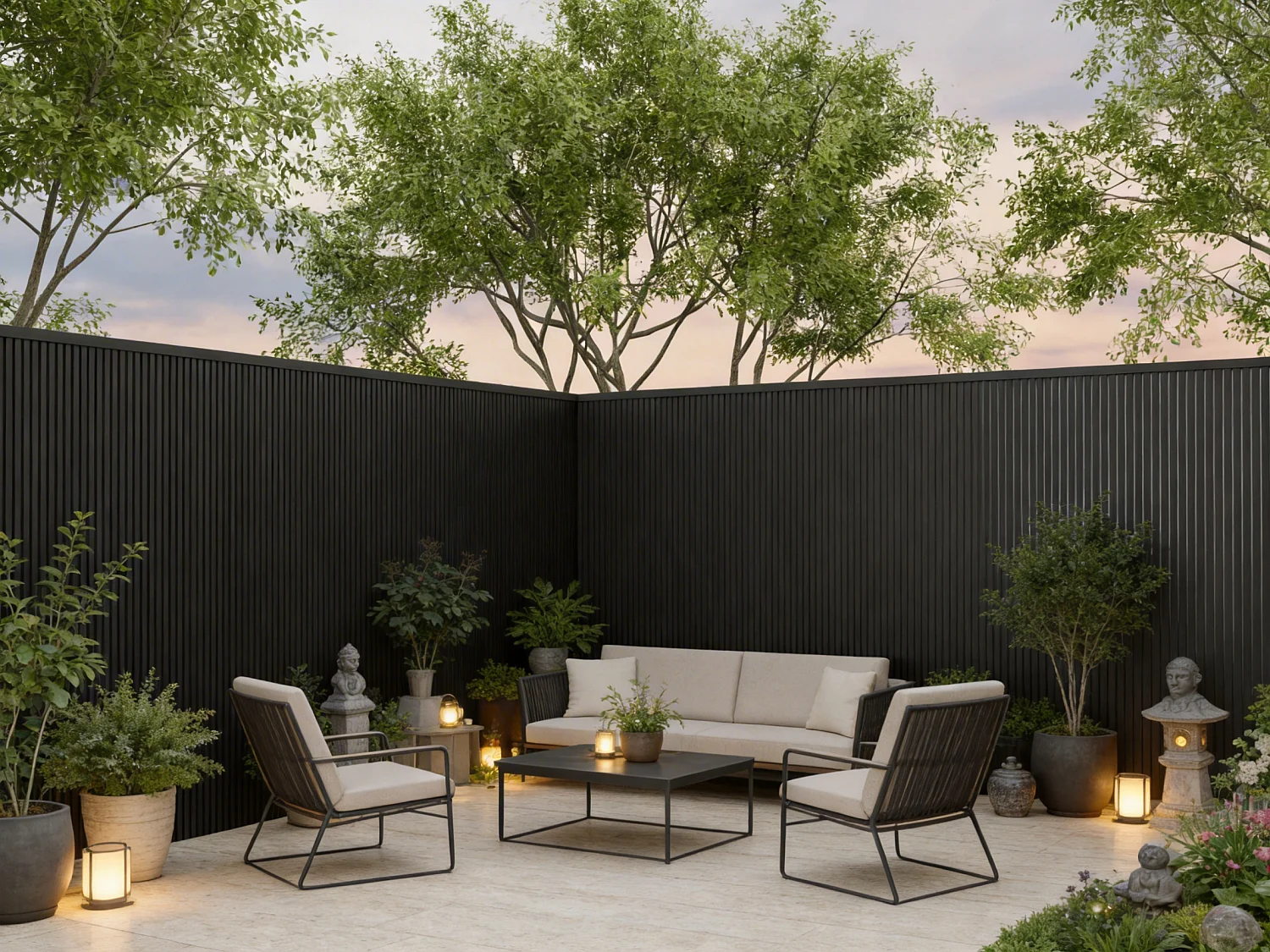 Bardage en bois composite - Pack de 5,12 m² - gris anthracite - CORNIO
