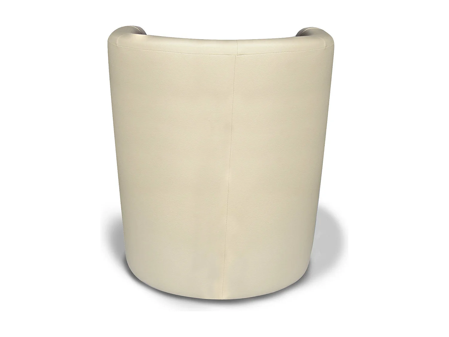 Fauteuil Dpanett, Fauteuil de salon, Siège rembourré, Chaise avec accoudoirs en éco-cuir, 64x63h76 cm, Beige