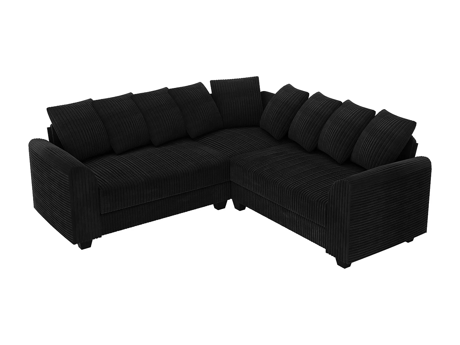 Modulaire hoekbank met rugkussens