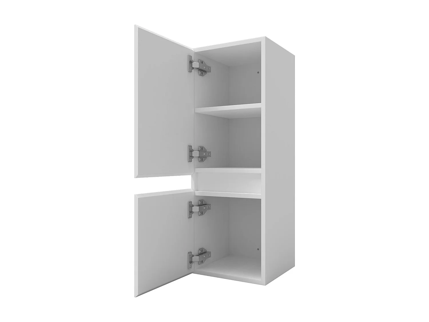 AICA Armario auxiliar  Armario de baño, 30 x 30 x 83 cm, Con compartimento divisorio y amplio espacio de almacenamiento， colgar de pared  color blanco