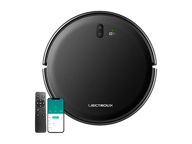 Aspirateur Robot - LIECTROUX - L200 - Nettoyage Eau et Poussires - Autonomie 120 min - Connect IoT
