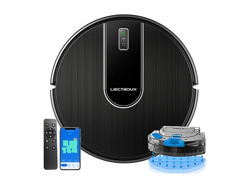 Aspirateur Robot - Liectroux - N7S-U - Navigation Gyroscope - Batterie 5200mAh - Nettoyage Humide/Sec
