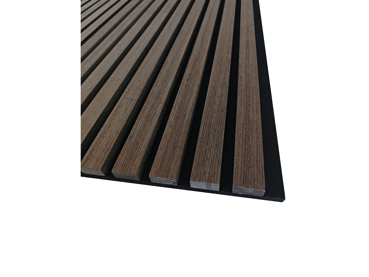 Lot de 3 Panneaux Muraux Décoratifs Acoustiques Bois MDF 240x60cm Noyer  AntiBruit, Facile à Poser