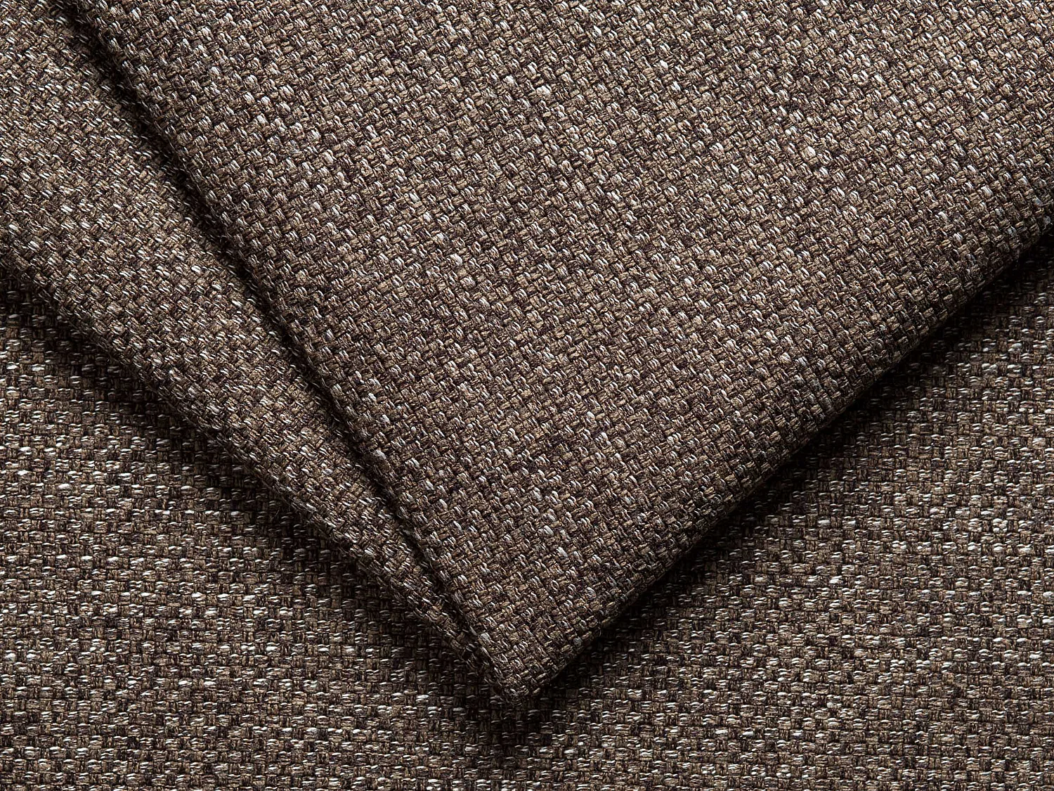 Fauteuil convertible express en tissu chiné chocolat - Couchage à lattes larges 70 cm - Matelas 14 cm - CALITO