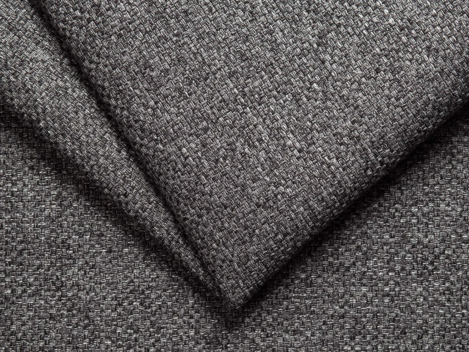 Fauteuil convertible express en tissu chiné anthracite - Couchage à lattes larges 70 cm - Matelas 18 cm - CALITO