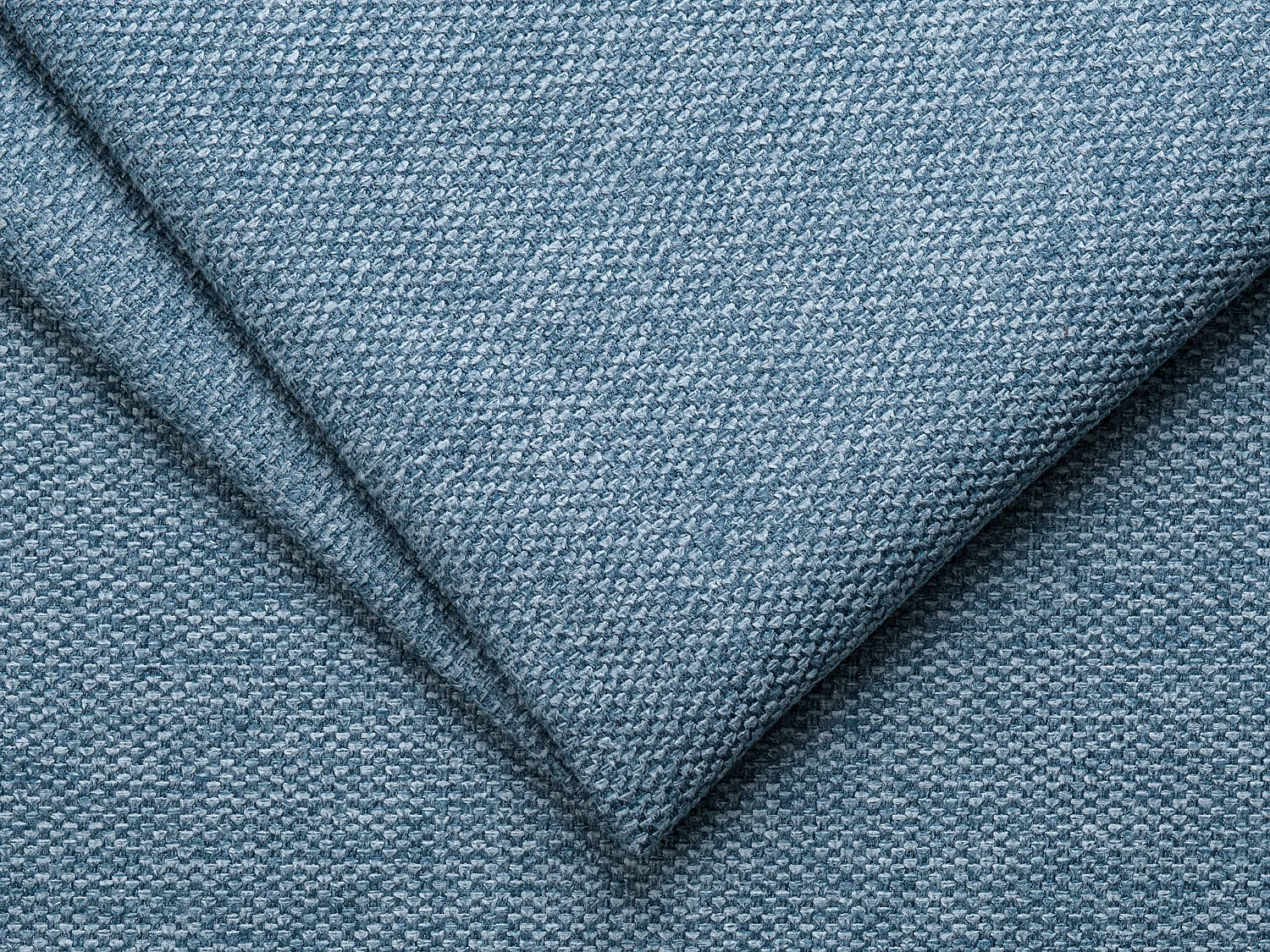 Fauteuil convertible express en tissu texturé bleu - Couchage 70 cm - Matelas 18 cm - CALITO