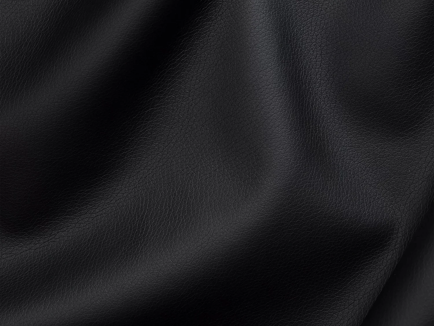 Canapé 4 places convertible express en cuir de buffle noir - Couchage 160 cm - Matelas 22 cm avec mémoire de forme VIZIR