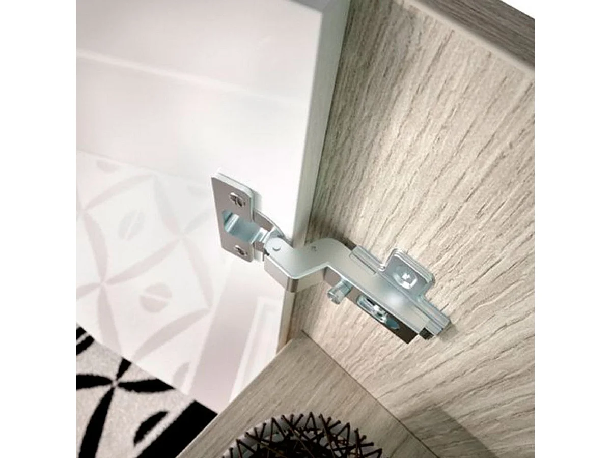 Armario Rox con 2 puertas blanco/natural 96x79x40 cm