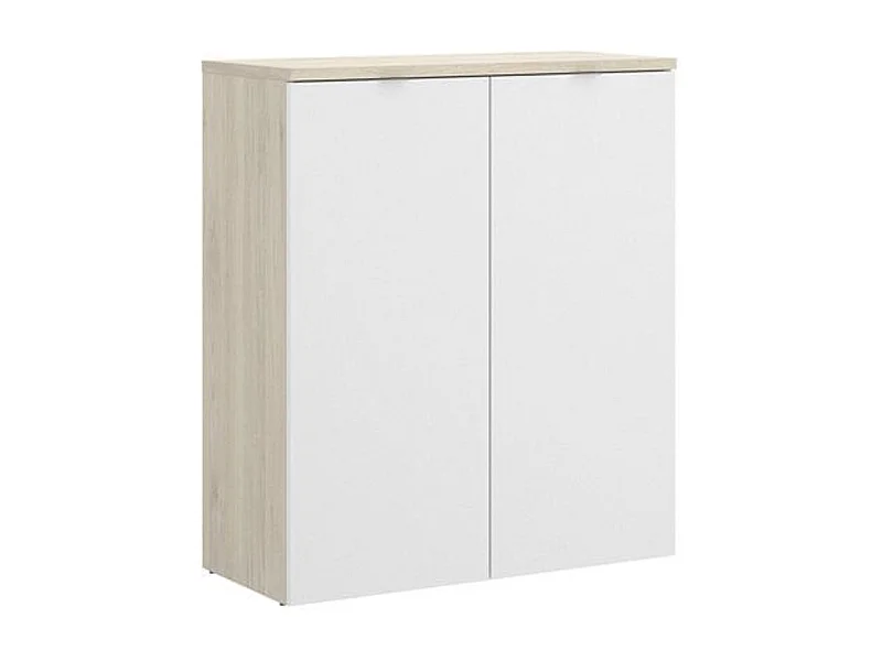 Armario Rox con 2 puertas blanco/natural 96x79x40 cm