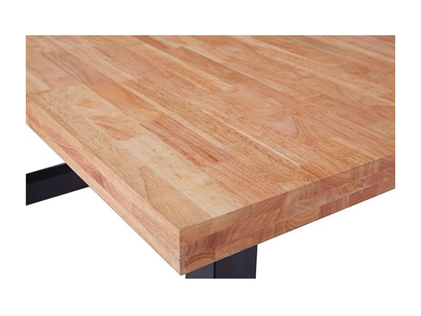 Mesa comedor Lis roble nordish/negro industrial 160x100x75 cm