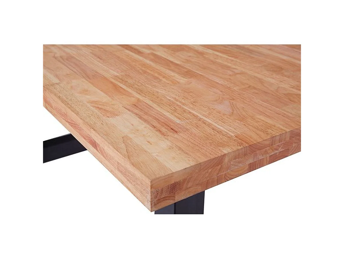 Mesa de jantar Loft 160 Carvalho selvagem - Preto