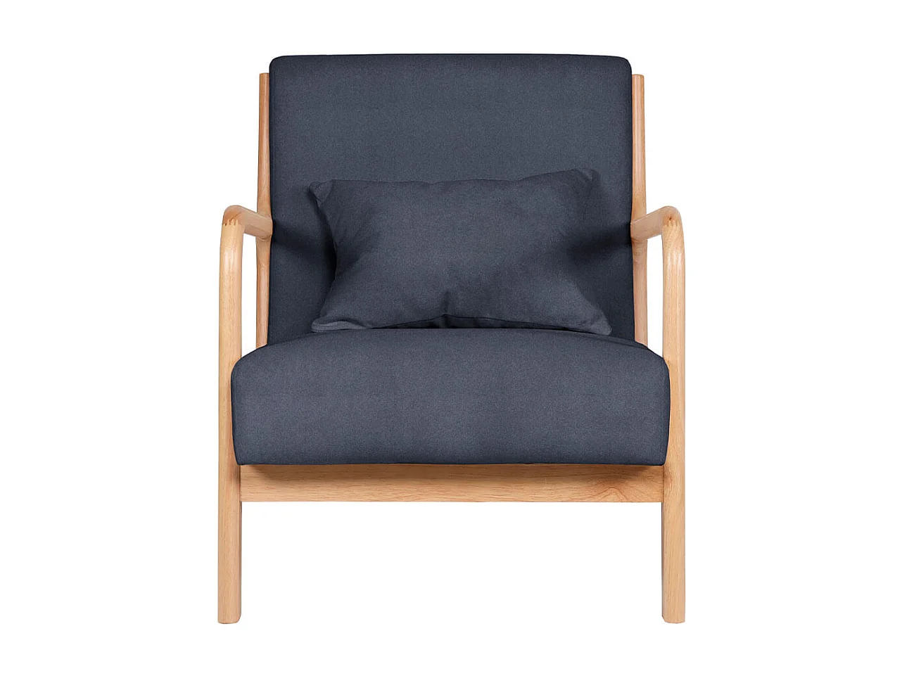 Butaca Tokio asiento acolchado tapizado microfibra gris/natural 72x65x83 cm Adec