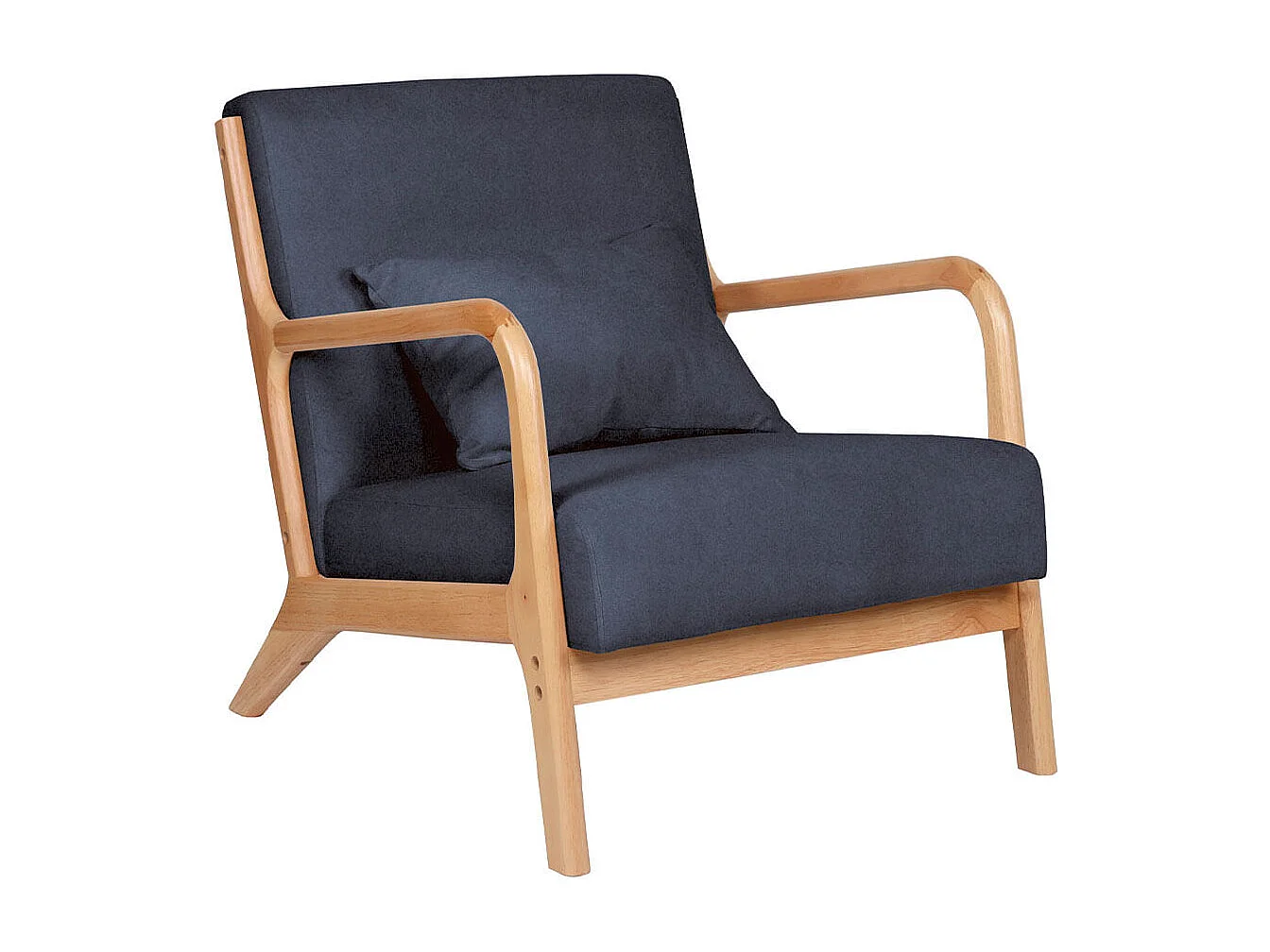 Butaca Tokio asiento acolchado tapizado microfibra gris/natural 72x65x83 cm Adec