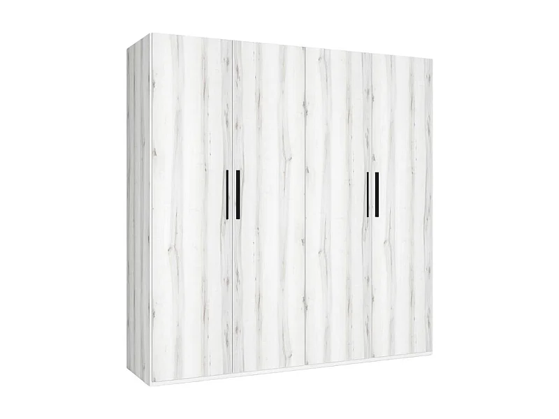 Armario Lido 4 puertas abatibles blanco 197,5x181,4x52,6 cm