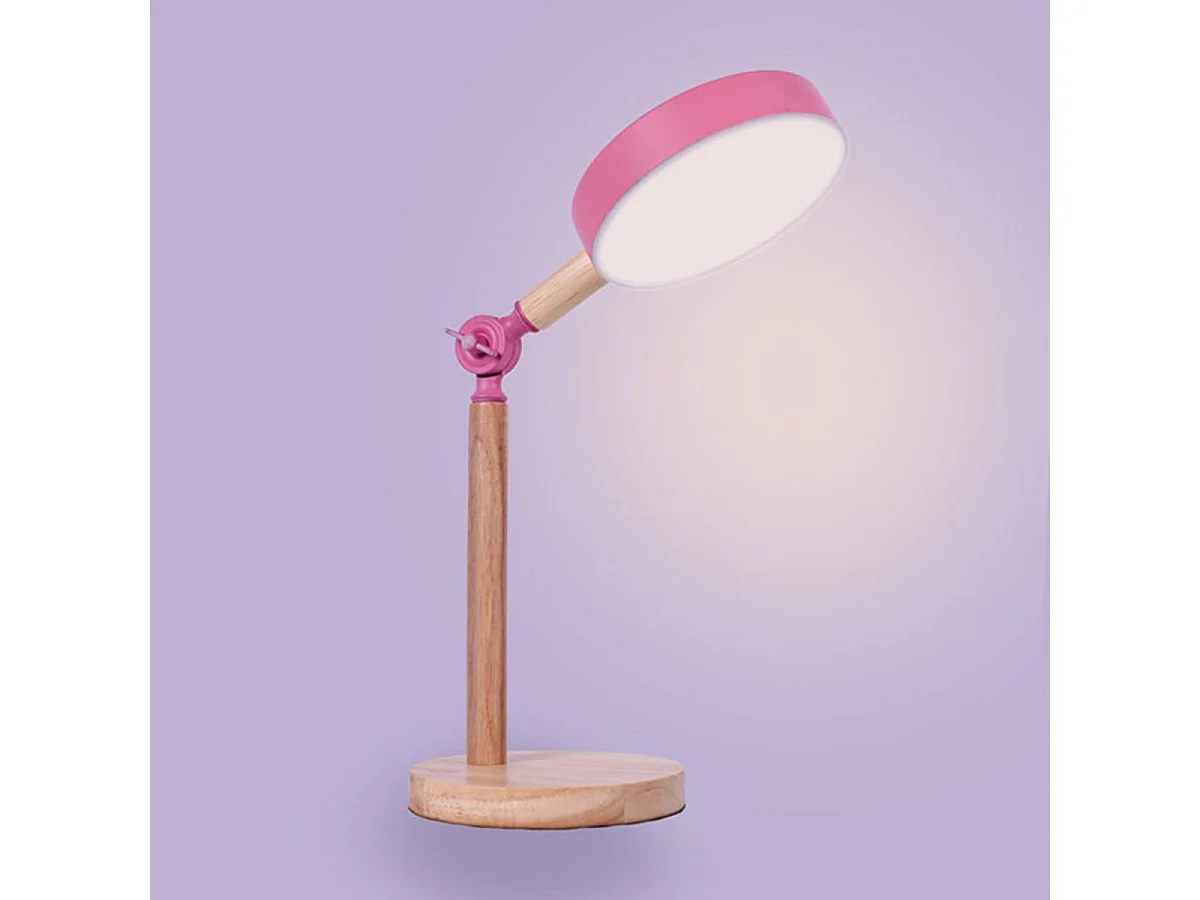 Flexo Luppa Bel Air inclinación regulable luz LED rosa/natural Ø15x48,5 cm