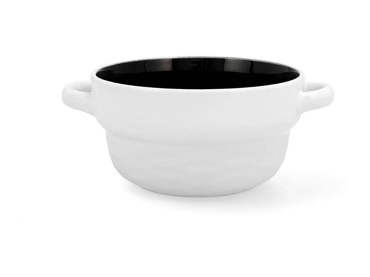 Bol Vita Quid cerámica blanco/negro 50 cl