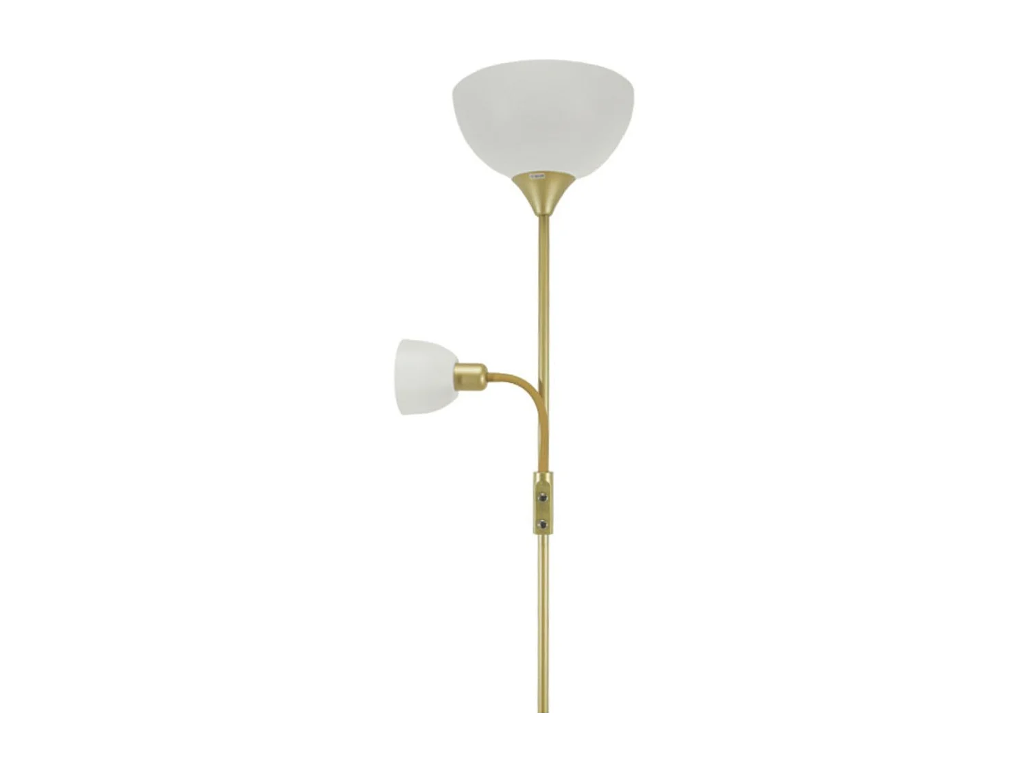 Lámpara de pie Torino Bel Air 80W + brazo orientable oro Ø25x179 cm