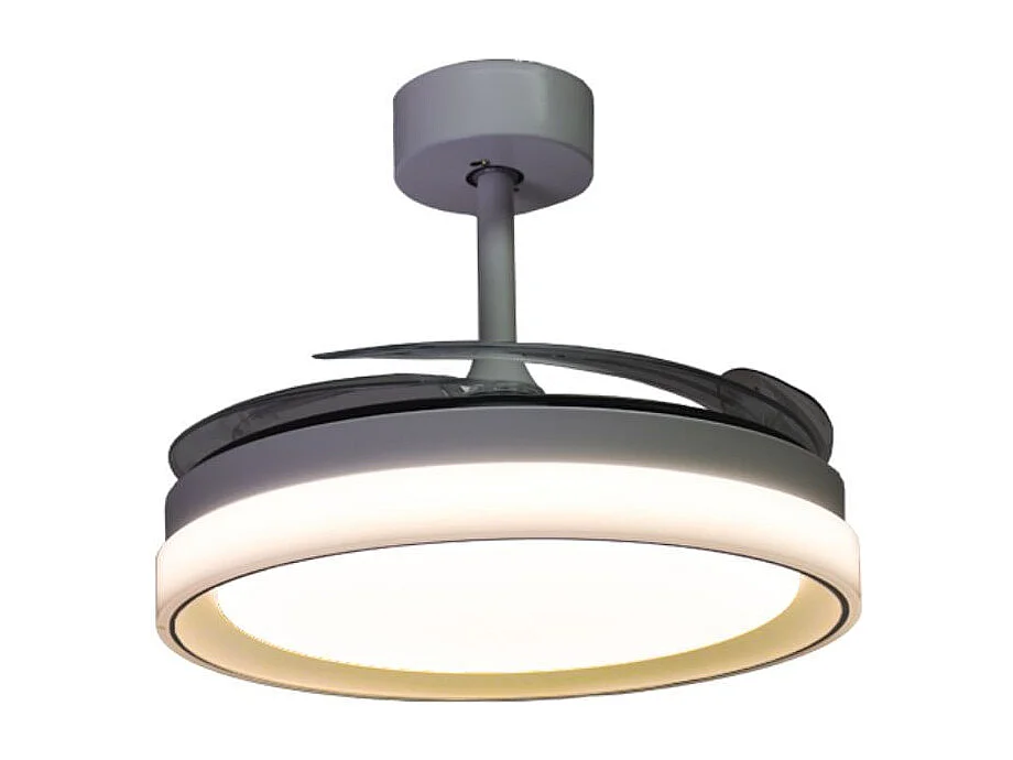 Ventilador de techo Kigali Mini Bel Air 48W 4 aspas retráctiles blanco Ø91 cm