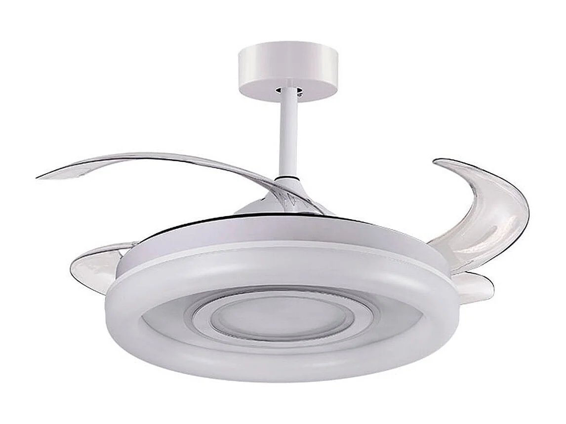 Ventilador de techo Amaltea Bel Air 116W 4 aspas retráctiles blanco Ø108 cm
