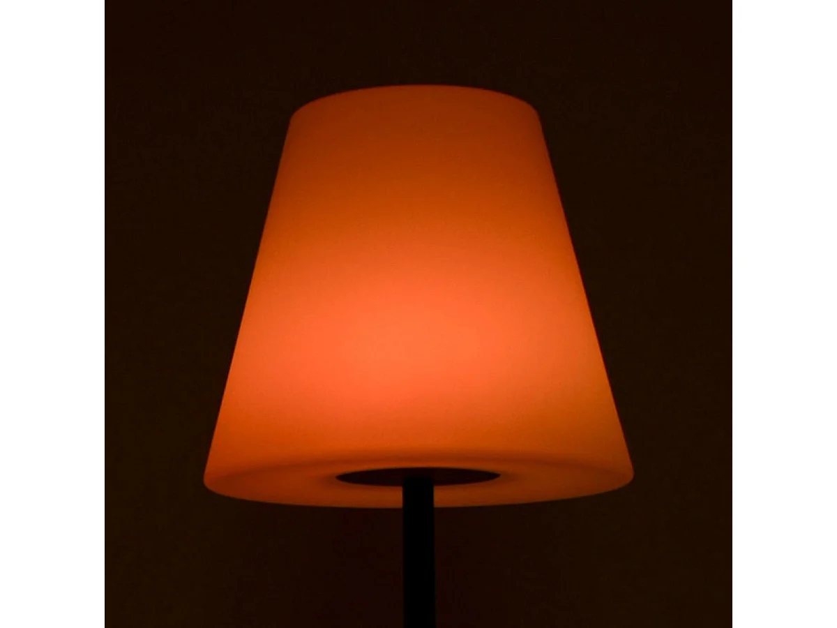 Lámpara de pie Biana Lumit portátil LED RGB con USB + mando blanco Ø34x150 cm