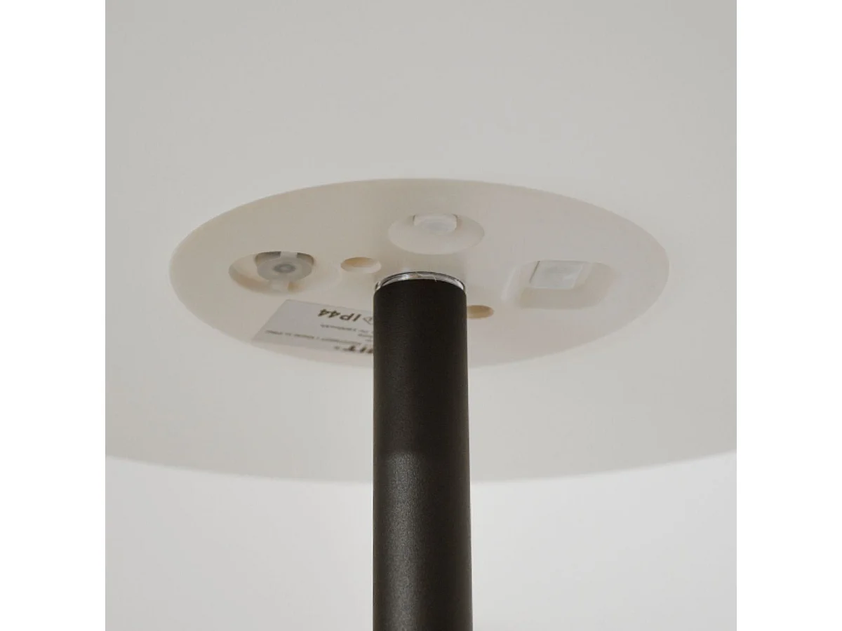 Lámpara de pie Biana Lumit portátil LED RGB con USB + mando blanco Ø34x150 cm