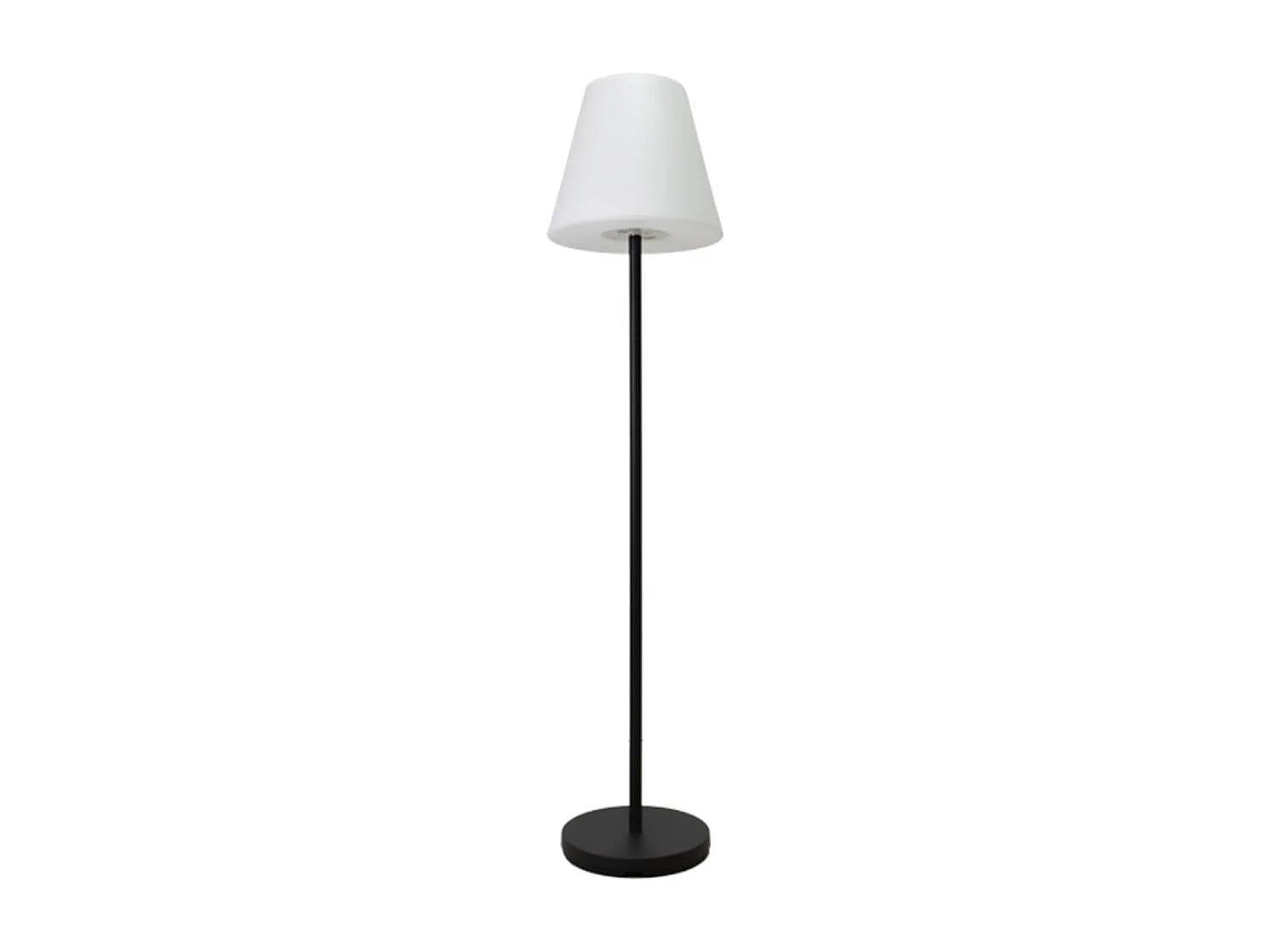 Lámpara de pie Biana Lumit portátil LED RGB con USB + mando blanco Ø34x150 cm