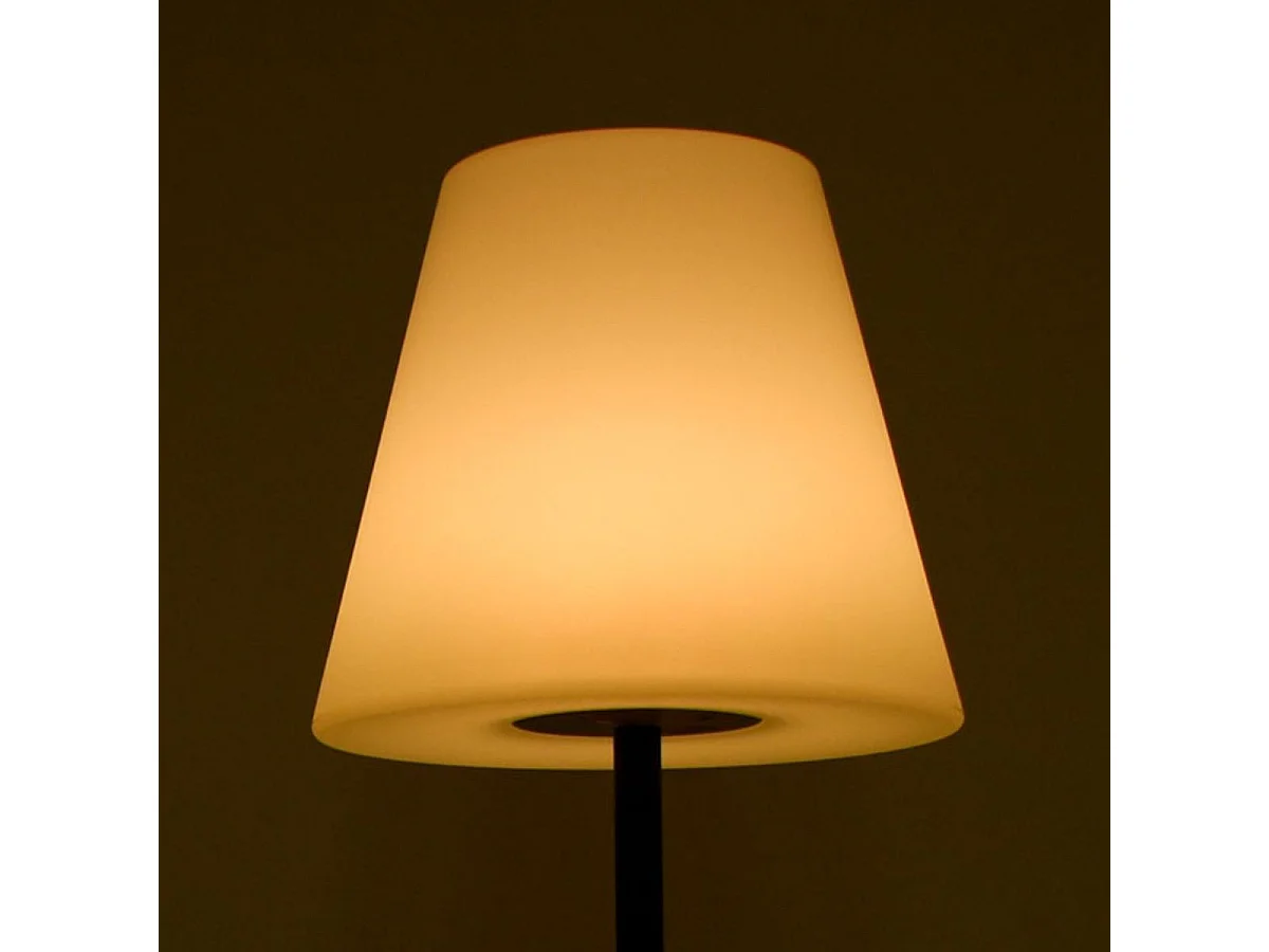 Lámpara de pie Biana Lumit portátil LED RGB con USB + mando blanco Ø34x150 cm