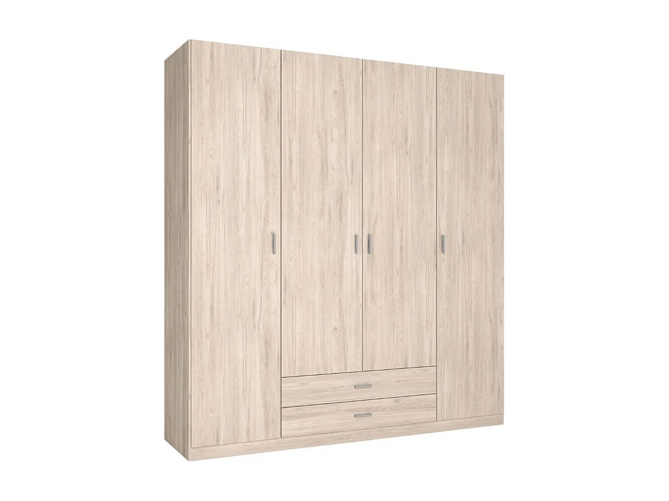 Armario Roma 4 puertas + 2 cajones sahara 215,5x198x52,6 cm