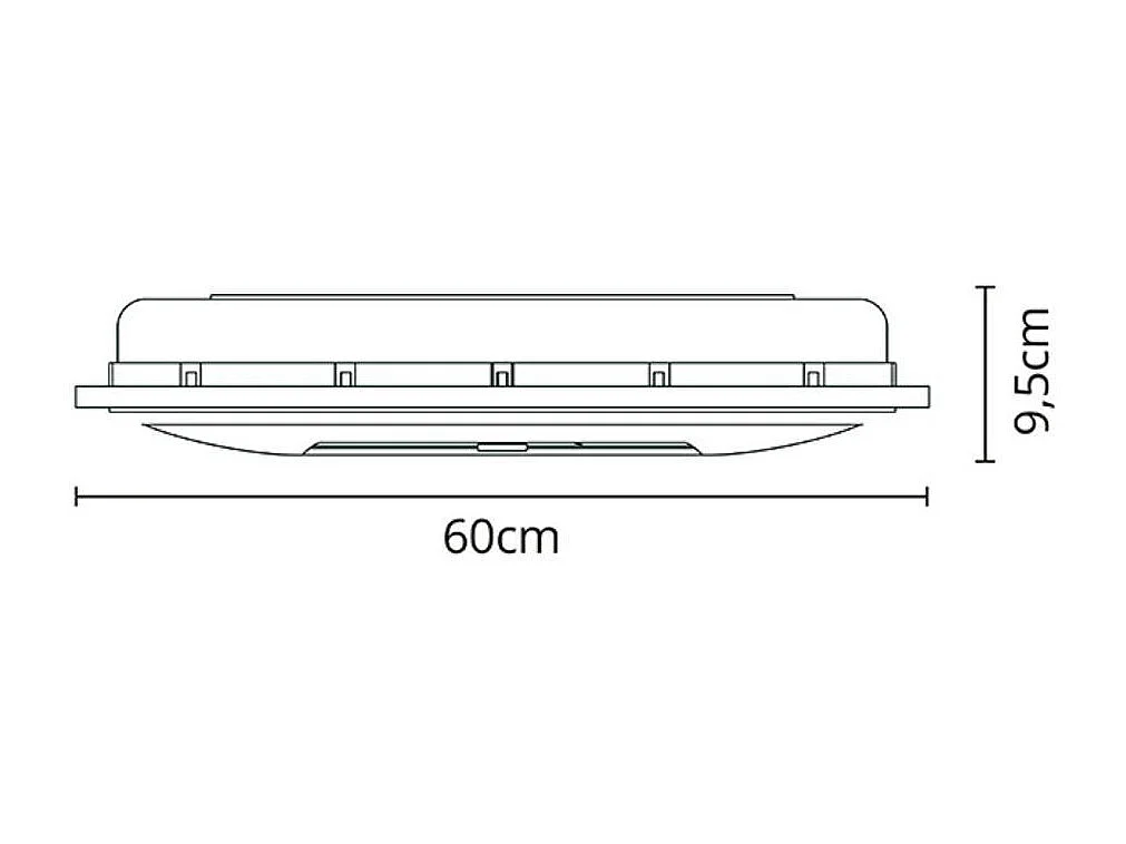 Ventilador empotrable Panel Bel Air 3 aspas blanco 9,5x60 cm