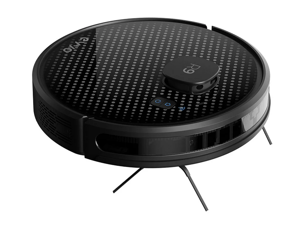 Robot aspirador Evvo R9 Láser 3000Pa 4 en 1 con base de autovaciado WiFi negro